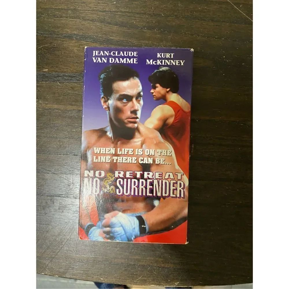 Vintage No retreat no surrender vhs tape